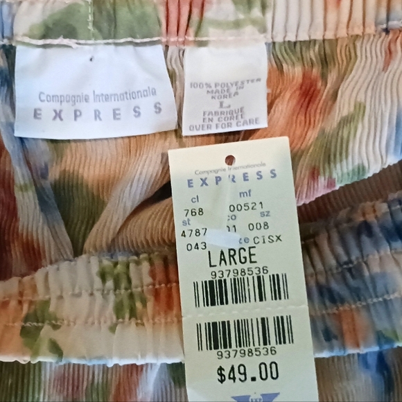 Express Vintage Floral Skirt L NWT - Picture 6 of 13